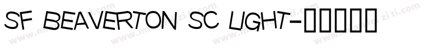 sf beaverton sc light字体转换